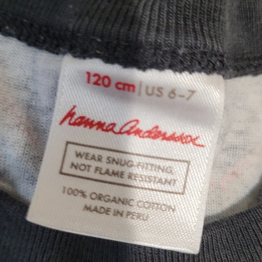 hanna andersson pajamas kids SZ 6-7 holiday dinosaurs‎ top and bottom set